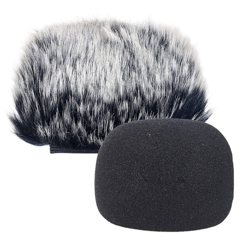 SUNMON Windscreen Deadcat and Foam Cover for DR-05X DR-05 Mic Recorders, Indoor Outdoor Microphone Wind Muff - Image 1